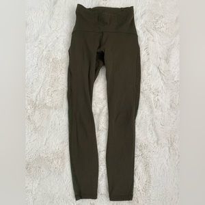 Army Green Lululemon Leggings